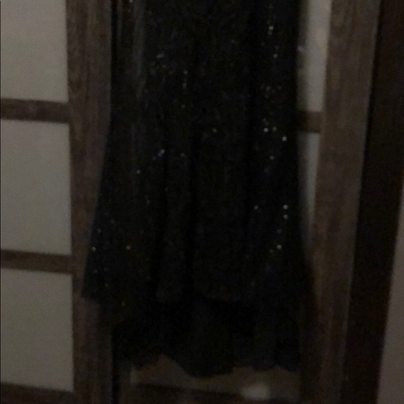 Porto’s&Scarlett black lightly beaded evening gown - Picture 5 of 8
